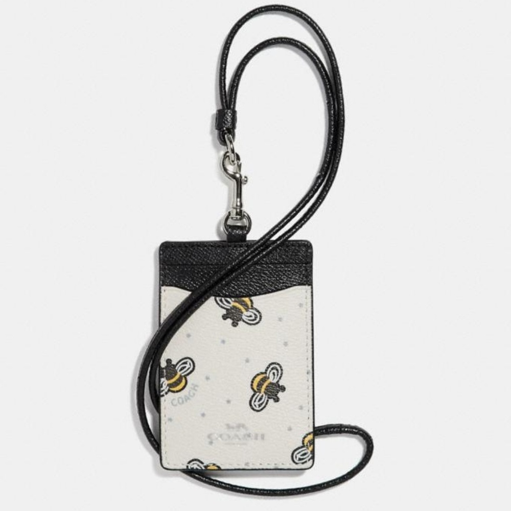 NWT | Coach Id Lanyard With Bee Print - Picture 6 of 7